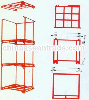 High strength stackable and adjustable steel pallet racking