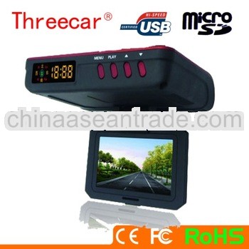 High-tech 3in1 Full HD car DVR + anti radar detector + GPS Muti-Functioanl car radar detector