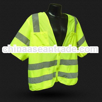 High vis silver reflective strip class 3 vest