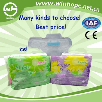 Hot Sale!! 260mm Sanitary Napkins Manufacturer In China With Best Price!!