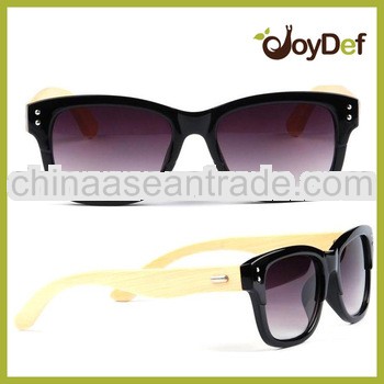 Hot Sale Black Plastic Frames Handmade Wooden Bamboo Sunglasses Wholesale