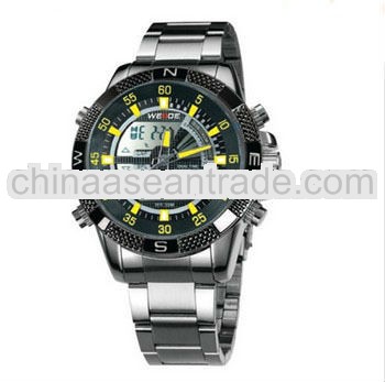 Hot sale 2013 weide brand quartz watch wristwatches mens analoge display fashion dive military sport