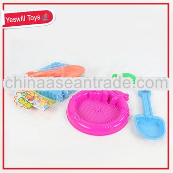 Hot sale colorful plastic mini sand beach set for kids