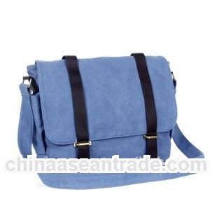 Hot sale lady canvas messenger shoulder bag for school