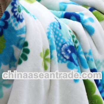Hot sale soft 100% polyester printed flannel fabric