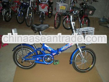 Hot sale with rear cusion front basket folding bike bicycle,foldable bike cycle for sale cheap