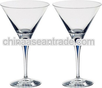 Hot selling high quality orrefors intermezzo martini glass