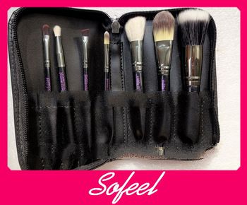 Hot stamping printing style custom logo makeup brushes