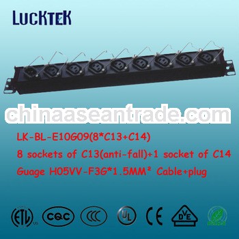 IEC C13 9 ways outlets PDU