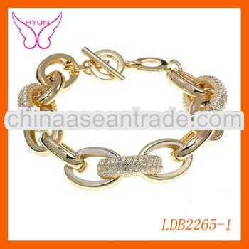 INDIA FRIENDSHIP BRACELETS RHINESTONE GOLD CHARM BRACELET