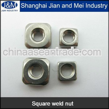 ISO9001:2008 approved High Quality Square Weld Nuts