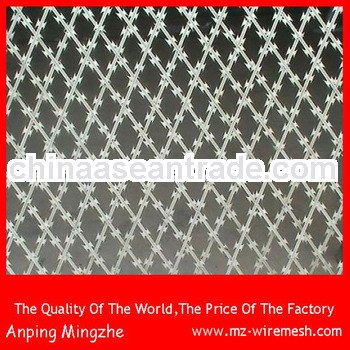 ISO9001:2008 galvanized barbed razor wire