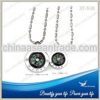 In stock 2013 hot selling compass necklace pendant HY-N100