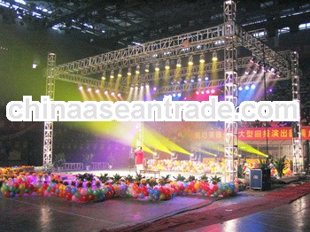 Indoor DJ lighting truss/speaker truss stand truss system/outdoor stage decoration box truss design 