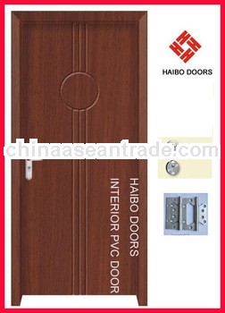 Interior PVC coated Wooden living room doors (HB-8083)