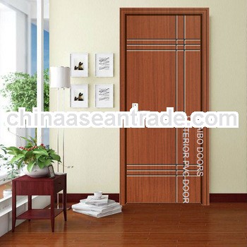 Interior PVC laminated MDF flat door (HB-219)