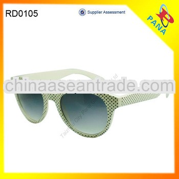 Italy Design ce Polka Dot Cheap Round Frame Sunglasses FDA CE