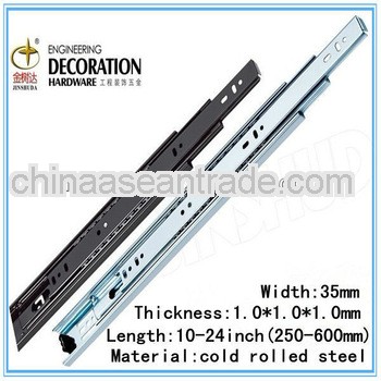 JSD3510 China High Quality Medium Duty Office Desk Telescopic Drawer Slide Rails