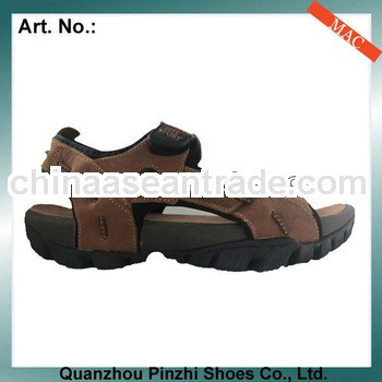 Jinjiang factory men leather sandals 2014