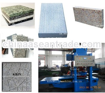 KB125E400 interlocking concrete floor tile making machine