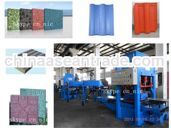 KB125E concrete roof tile and floor brick making machine