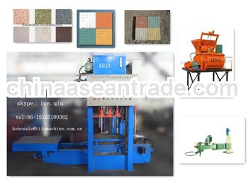 KB-125E/400 Semi-Automatical Color Floor tile making machine