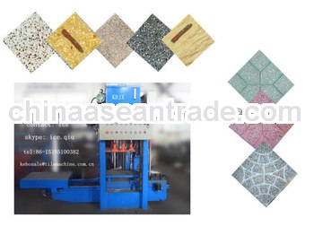 KB-125E/400 complete line concrete floor tile making machine