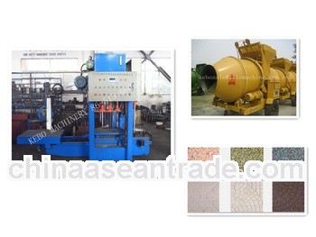 KB-125E/400 hydraulic press concrete floor tile making equipment