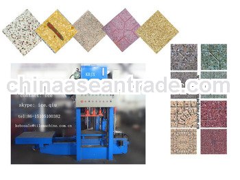 KB-125E/400 large power concrete floor tile making machine