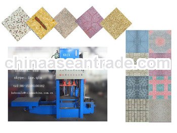 KB-125E/400 low cost concrete floor tile making equipment