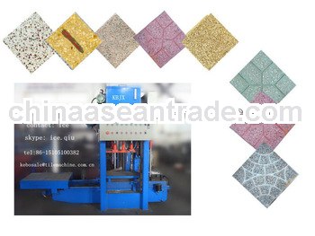 KB-125E/400 whole line concrete floor tile making machine