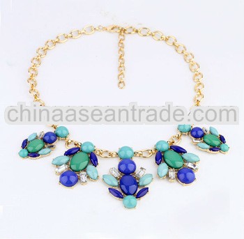 KS Inspired Crystal Bubble Bib Necklace