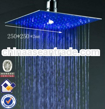 Korea design Super thin 2mm Water Pressure Powered Waterfal Faucet Shower