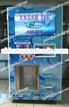 LCD screen advertisement pure cube ice and water vending/vending machines for sale ice and water(CE)