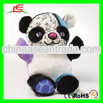 LE-D612 Colorful Panda Bear Mini Stuffed Animal Doll 8"