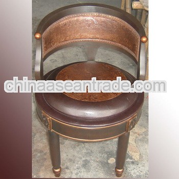 LE-VS1332 Leather arm chair with sponge cushion chinese antique furniture