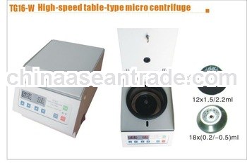 Laboratory tabletop small Centrifuge TG16-W, high speed micro centrfuge