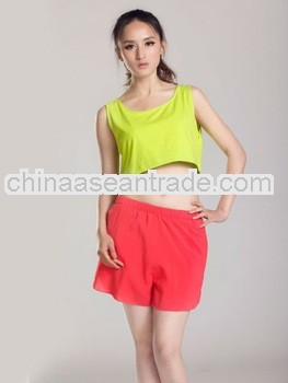 Ladies fashion candy color beach shorts