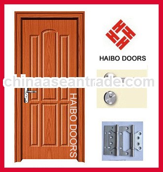 Laminated PVC flush door with frame, jamb, lock, hinges (HB-002)