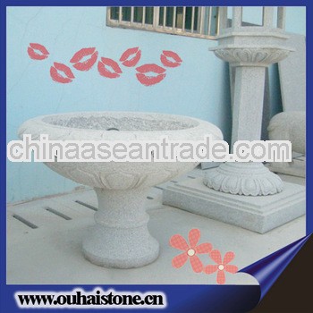 Landscaping outdoors granite stone natural stone flower pots