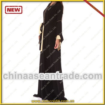 Latest ilamic thawb with high quality crepe KDT-266