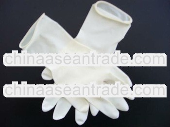 Latex surgical gloves powdered used in light industry/agricultal approved CE/ISO