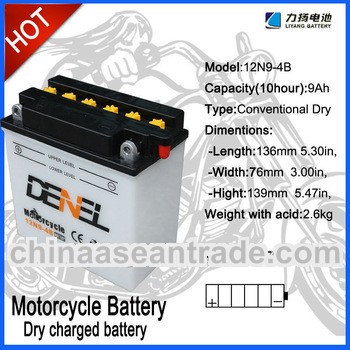 Lead-acid starter batteries motor bicycle battery