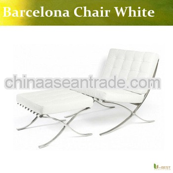 Leather barcelona chair