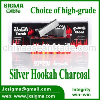 Less Ash Silver Charcoal for Shisha Hookah