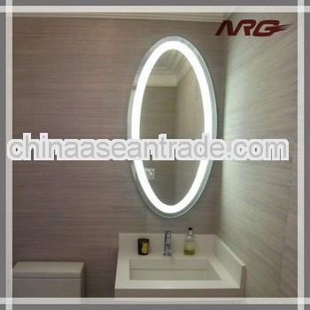 Lighted bathroom wall mounted mirror aluminum mirror