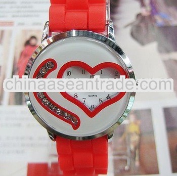 Love silicone jelly watch