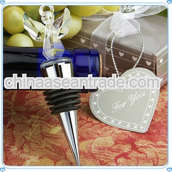 Lovely Crystal Angel Wine Stopper for Wedding Decoration