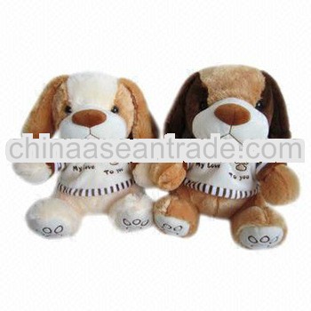 Lovely plush stuffed toy dog