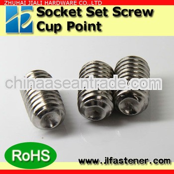 M10*16 SUS304 DIN916 headless set screw with cup point
